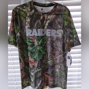 NWT- RAIDERS MOSSY OAK TEE